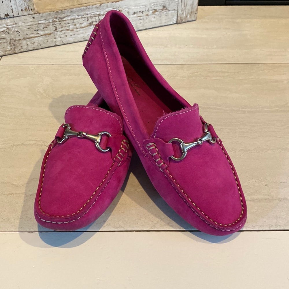 Claudio De Lorena Addison Hot Pink Leather Loafers